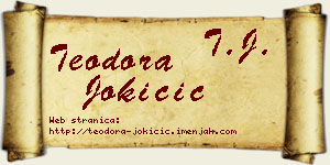 Teodora Jokičić vizit kartica